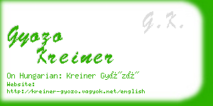 gyozo kreiner business card